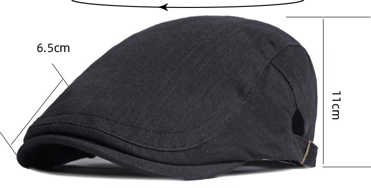 Unisex Simple Light Cotton Beret For Men Retro Art Shade Duck Tongue Forward Hat For Women Simple Fashionable_voghion.com