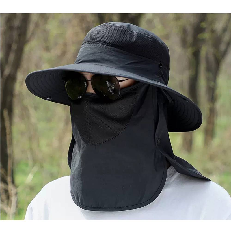 Zonnehoed Heren Vissen Zonnemasker Zomer Vissershoed UV Zonnehoed Buiten Strohoed Zonnehoed_voghion.com
