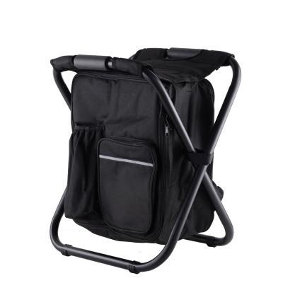 Sgabello pieghevole e portatile con spallacci per zaino, isolato, per pesca, spiaggia, campeggio, sedia leggera per riporre il ghiaccio all'aperto_voghion.com