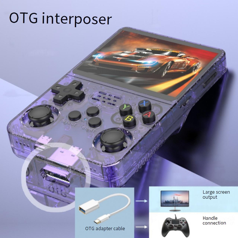 Video Game Consoles New R36S Handheld Game Console HD Screen Retro Classic Nostalgic Open Source Handheld 1.5W Games_voghion.com