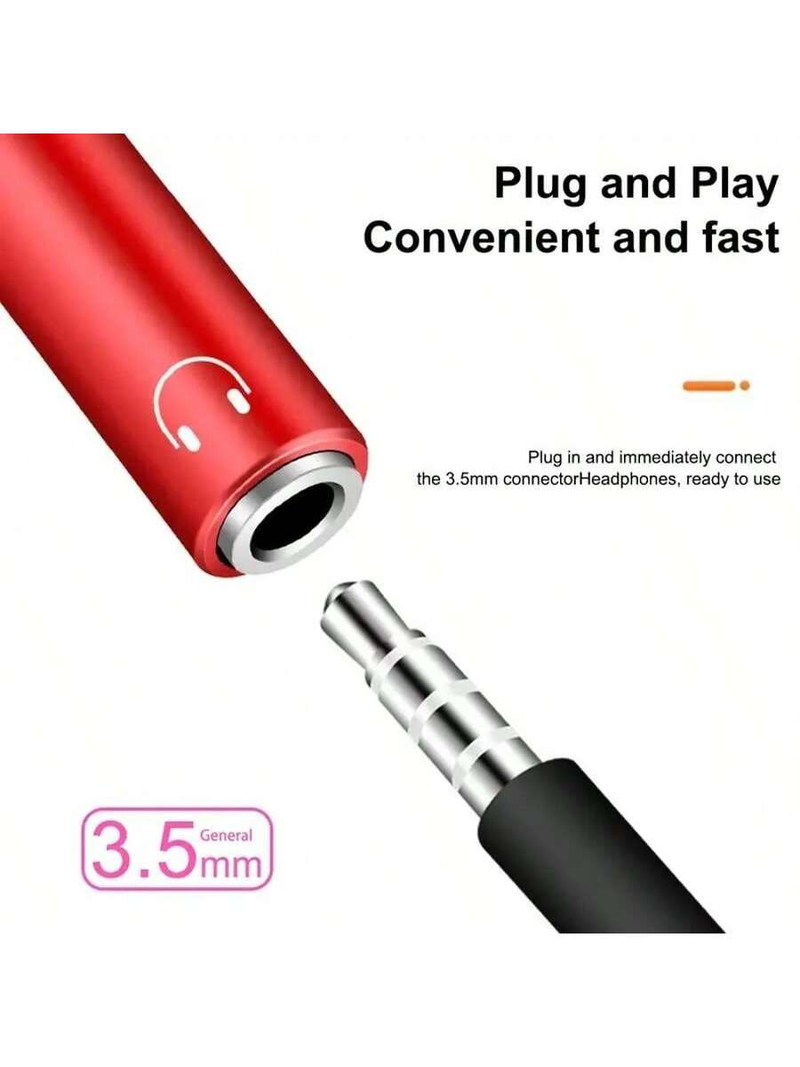 2 In 1 PD60W Type C To 3.5 Female Earphone Amplifier Headphone Audio Convertor Digital USB C Adapter To USB C 3.5mm Jack Audio Cable Earphone Cable_voghion.com