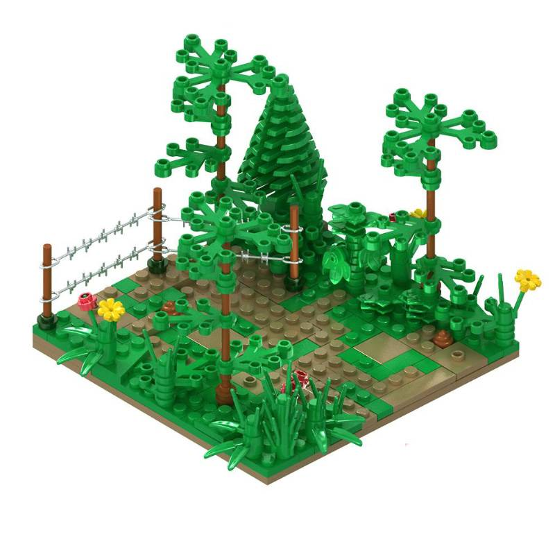 WW2 Military Model Paratrooper Jungle Parachute Training DIY Scene Collector's Edition Model Kit Building Block Toy_voghion.com