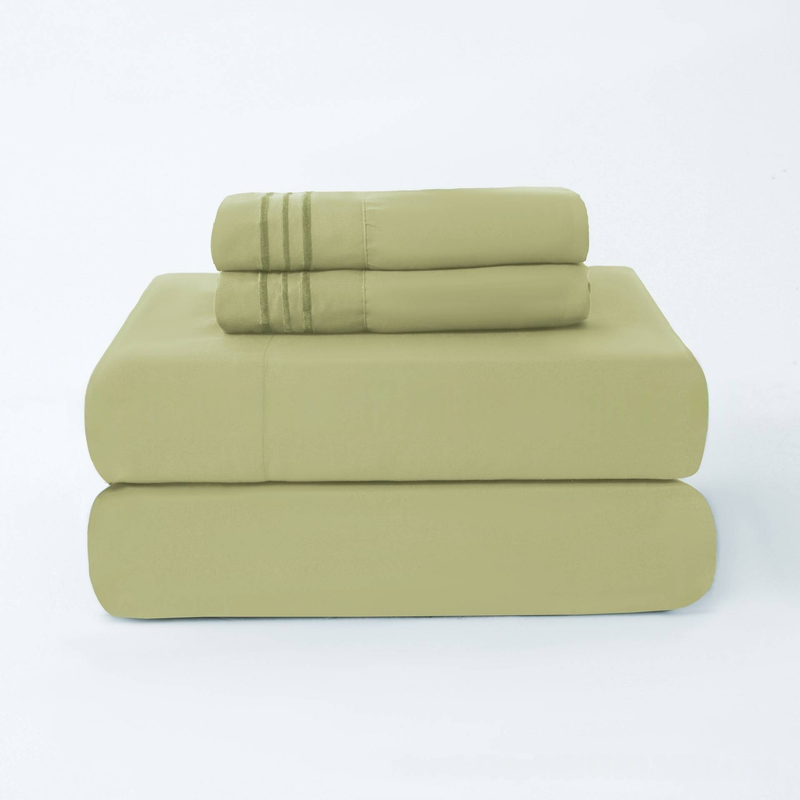 3/4PCs Polyester Bedding Set – Wrinkle-Resistant, Hypoallergenic, Soft & Breathable (Twin/Full/Queen/King, Multiple Colors & Patterns)_voghion.com
