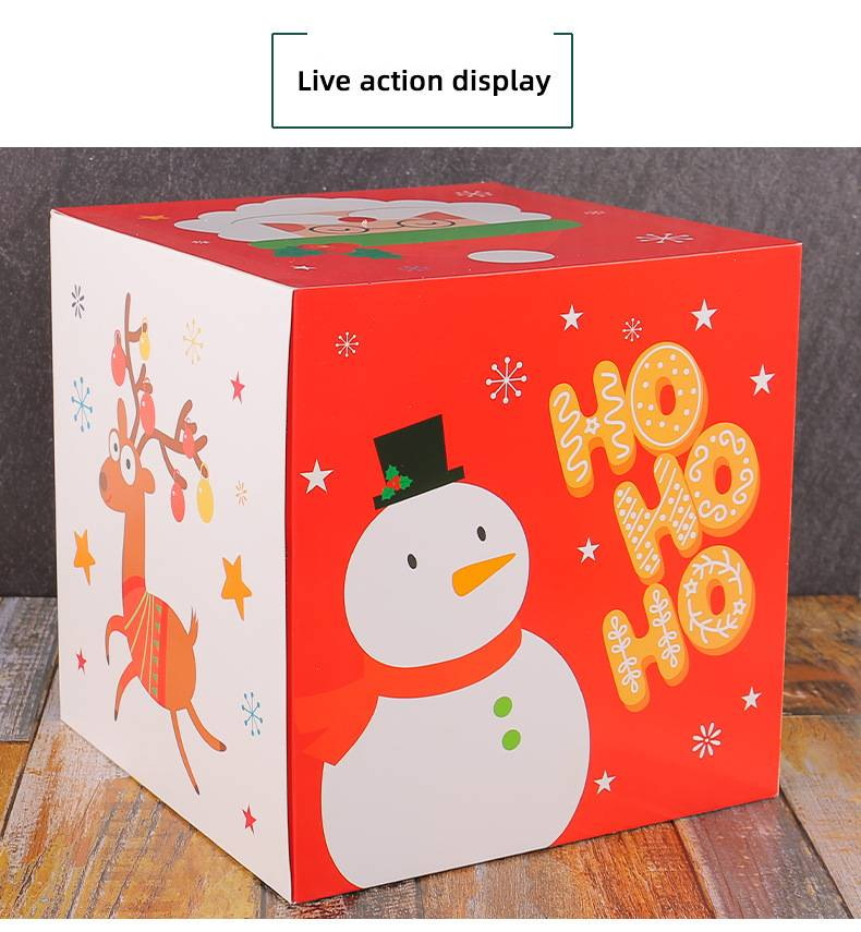 Weihnachtsgeschenkset: Festliche Bonbonbox aus Papier – Faltbare Geschenkverpackung für Weihnachten_voghion.com