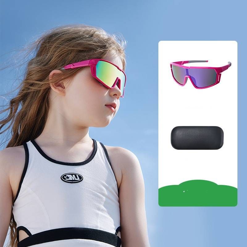 Occhiali da sole sportivi per bambini - Antivento e polarizzati per ciclismo e corsa | Protezione UV400 | Leggeri e resistenti per stili di vita attivi_voghion.com