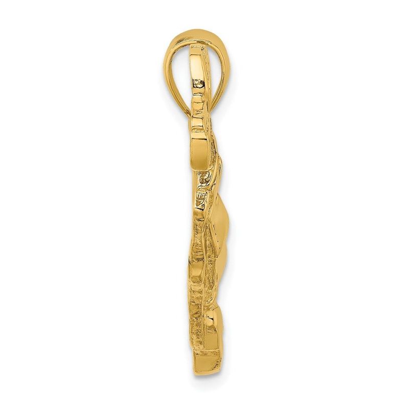 14K 2-D And Polished Golf Bag Charm_voghion.com