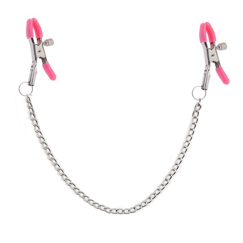 Sexy Stimulation SM Sklavin Training Nippelklemmen Kette Paar Flirten Erwachsene Produkte Alternative Sexspielzeug_voghion.com