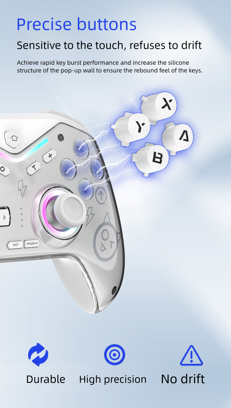Switch2 Game Hall Trigger Joystick Computer Android PC Wireless Bluetooth Controller Steam_voghion.com