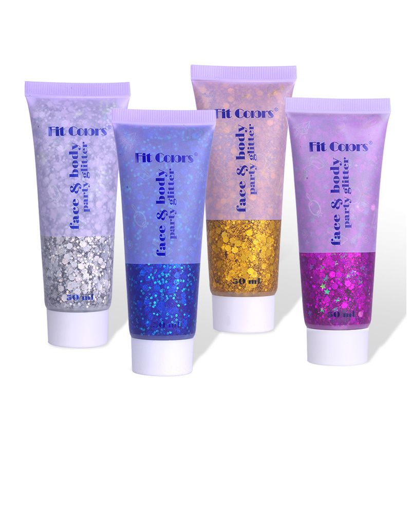 Gel de maquillage de scène Écailles de sirène Visage Corps Lèvres Paillettes Fard à paupières Polarisation colorée_voghion.com