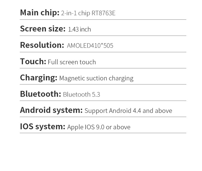 Montre connectée H58 avec appels Bluetooth, voix Ai, 466 x 466, fréquence cardiaque, pression artérielle, multi-exercices_voghion.com