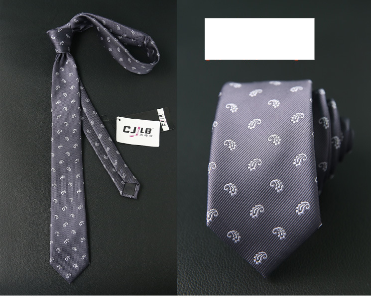Unisex Men's and women's tie narrow polyester silk business British tie 6CM_voghion.com