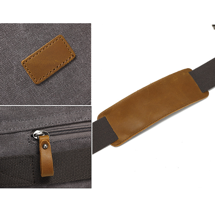 Płócienna torba typu crossbody z wierzchnią warstwą skóry bydlęcej, męska torba na aparat fotograficzny w stylu retro, jedno ramię, aktówka typu crossbody do podróży służbowych_voghion.com