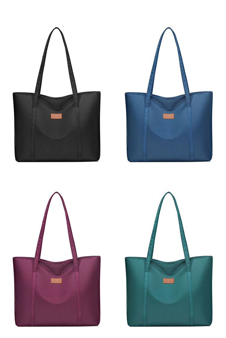Sac en tissu simple et grand sac décontracté et léger pour femme, sac à bandoulière pour femme, sac fourre-tout de grande capacité_voghion.com