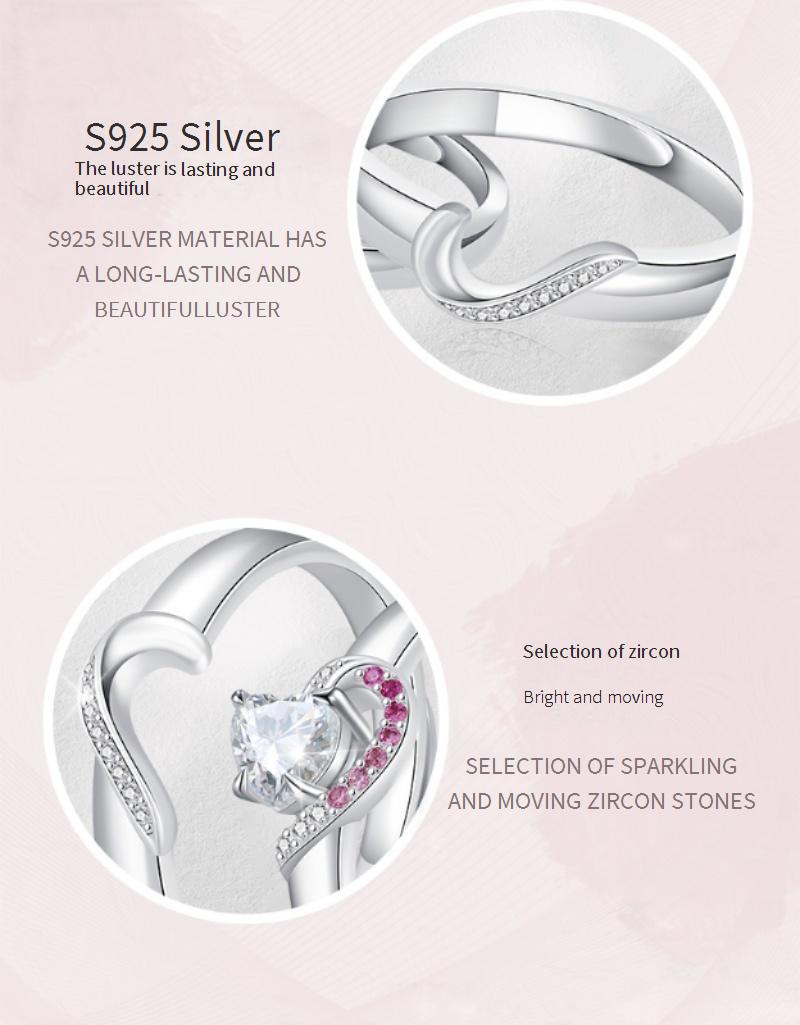 Cdreaming Damen Leichter Luxus und Exquisiter Silberring für den täglichen Weg zur Arbeit JR1230910_voghion.com