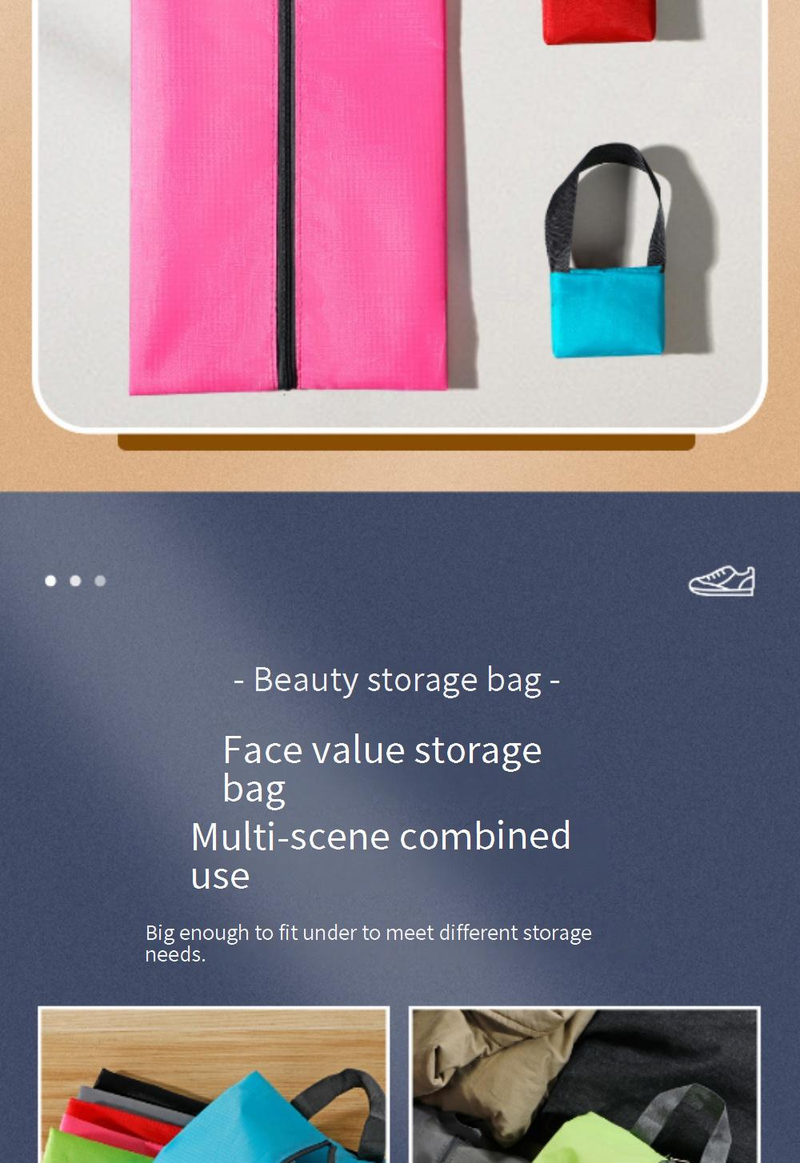 Durable Polyester Travel Shoe Bag With Dustproof Design - Extra Large (42x24x18cm) & Multi-Size Options - Modern Minimalist Organizer_voghion.com