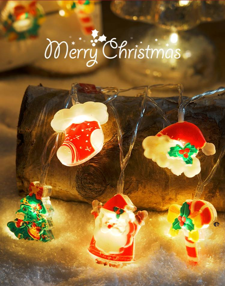 Luces navideñas LED Cadena de luces para árbol con luces decorativas Iluminación ambiental Luces navideñas Luces colgantes_voghion.com