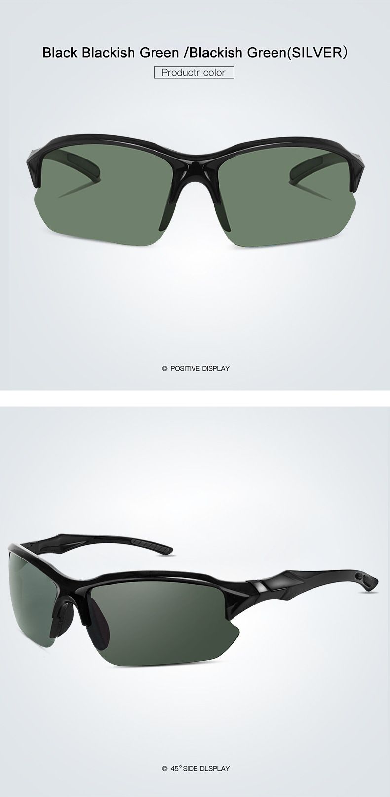 Neue polarisierte Sonnenbrillen für den Außenbereich zum Radfahren für Männer und Frauen mit Nachtsicht, Fahrradfahren, Sportbrille, bunt, Halbrahmen_voghion.com