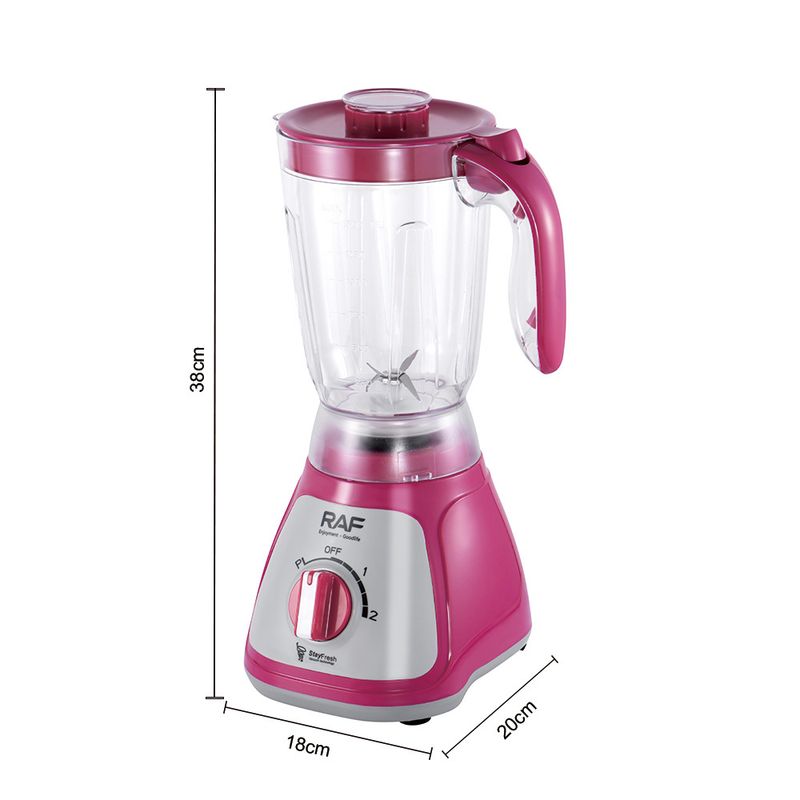 RAF EU-Standard 2-in-1 Mixer & Entsafter, 1,5 l Hochgeschwindigkeits-Küchenmaschine für Obst & Gemüse, Haushaltsgerät_voghion.com