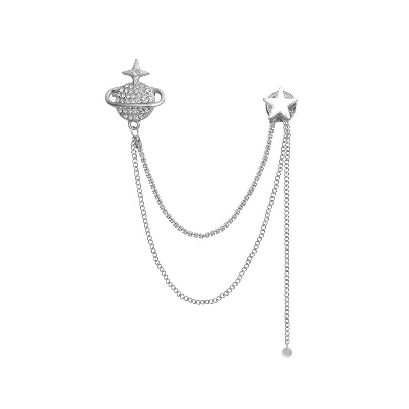 Spilla da donna Saturno da uomo con fibbia di alta qualità anti-esposizione, design di nicchia, completo, accessori per abbigliamento fissi_voghion.com