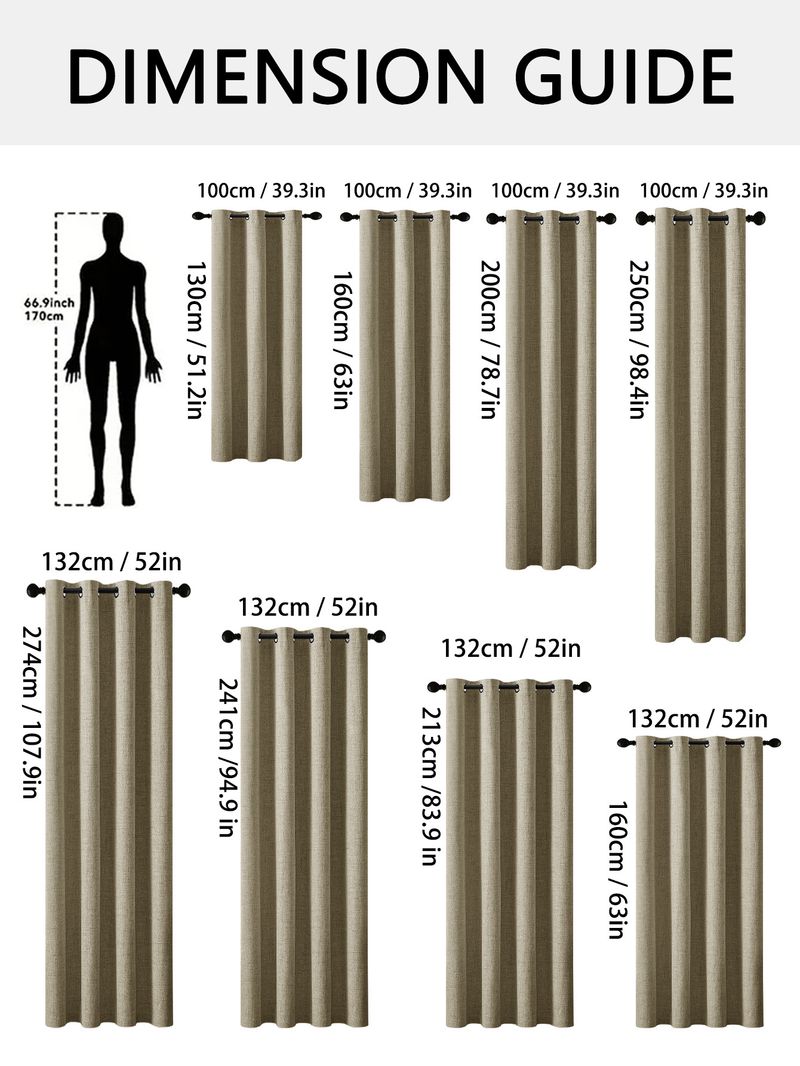 Cortinas blackout estilo linho arco-íris – Cortinas com isolamento térmico 100% bloqueador de luz e ilhós na parte superior para salas de estar modernas_voghion.com