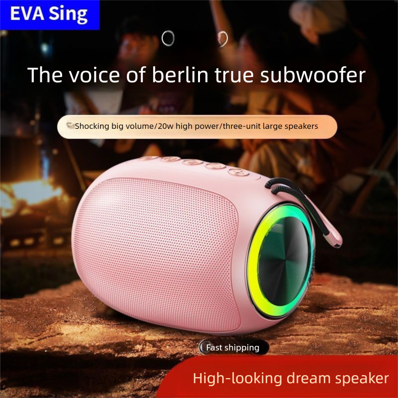 Bluetooth Subwoofer New Mini Colorful Stall Small Cannon High-Quality Sound Large Volume Outdoor Battery Life Speaker_voghion.com