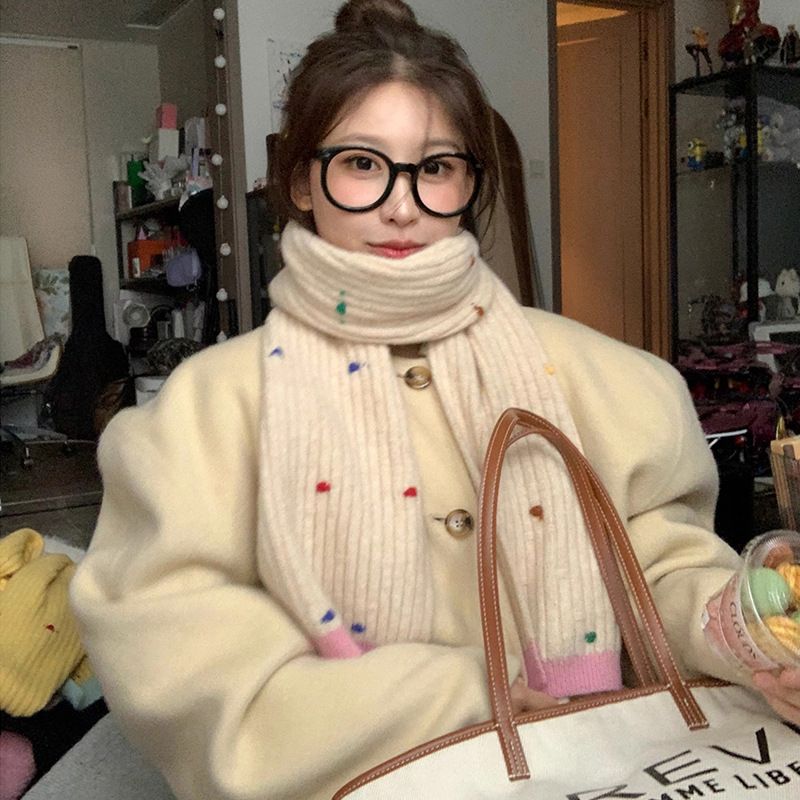 Bufanda de mujer para invierno 2025, nueva y cálida, ideal como regalo de cumpleaños para parejas, chal para el cuello, accesorios para exteriores._voghion.com