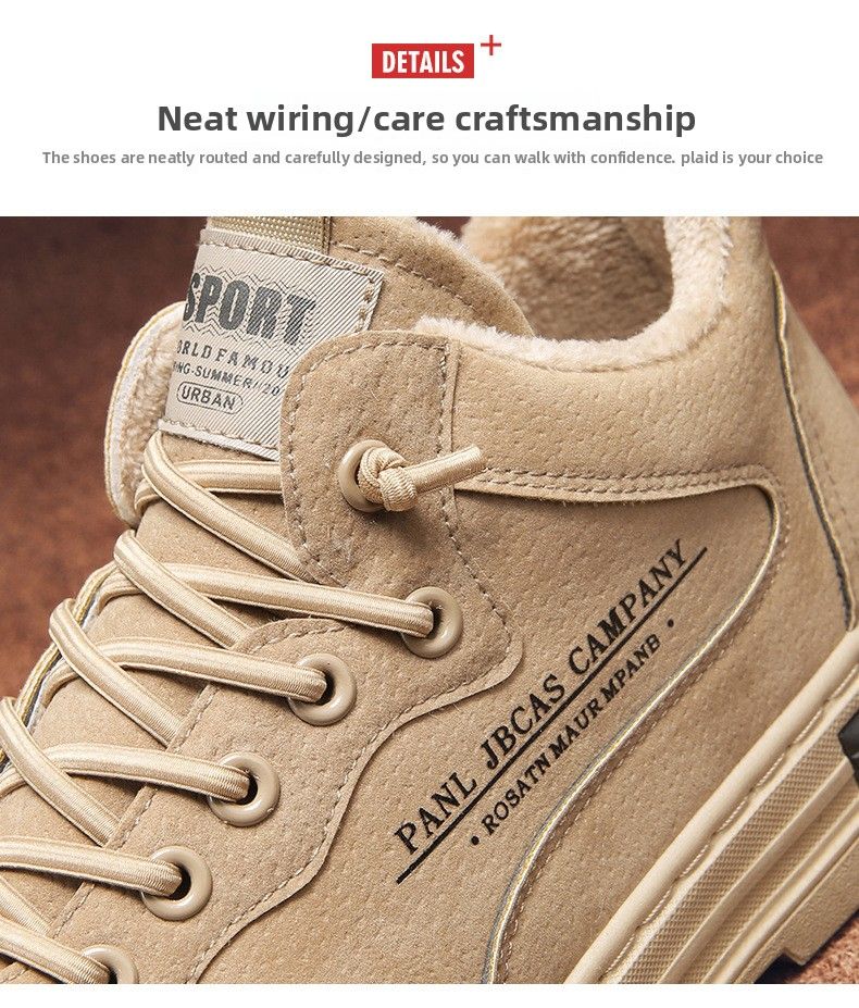 Scarpe antinfortunistiche alla moda, da uomo, invernali, in caldo cotone, casual, impermeabili, antiscivolo, nere, slip-on, foderate in pile_voghion.com