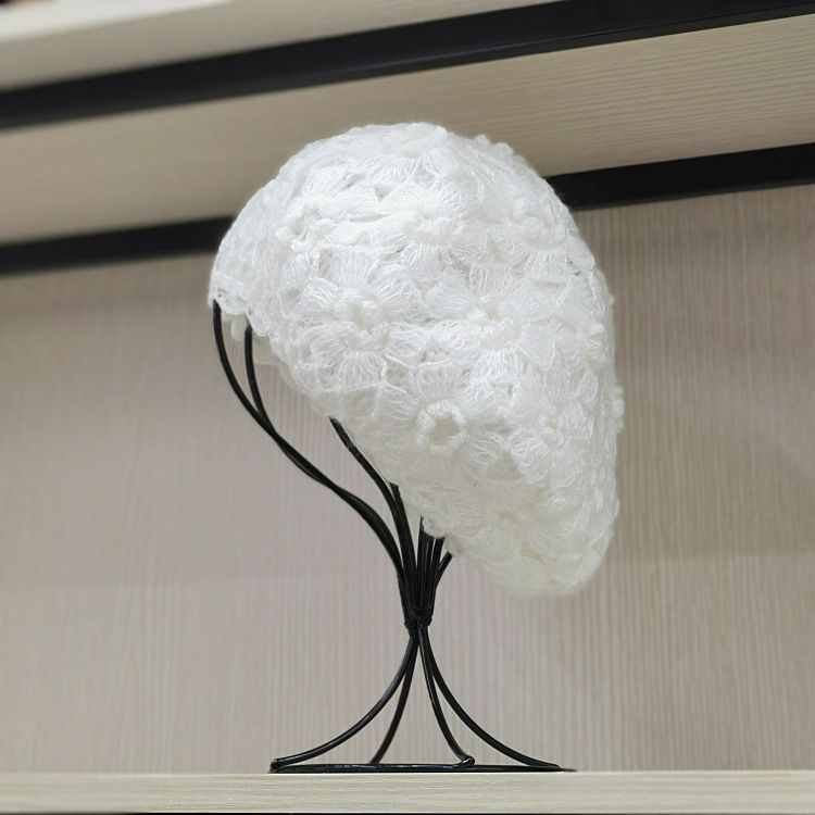 Hot Sale Soft Knit Solid Color Beanie, Chic, and Lightweight Crochet Knitted Style Beanie for Women, One Size Slouchy Hat_voghion.com