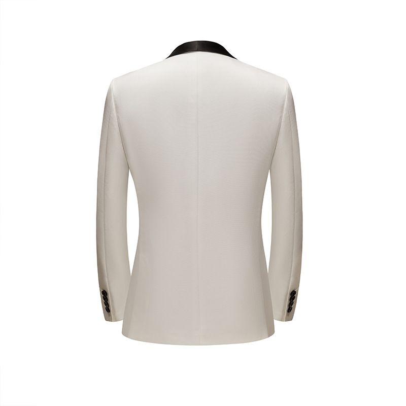 CT Autumn Winter New Photo Studio White Formal Wear Korean Style Casual Three-Piece Set Men's Suit_voghion.com
