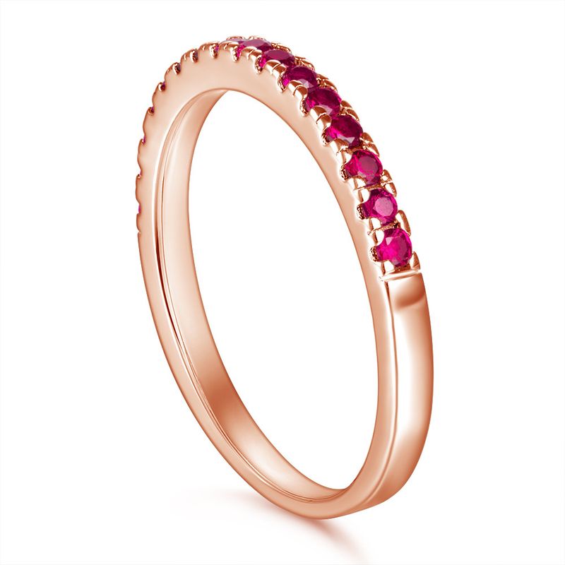 Anelli singoli Nuovo anello in argento 925 per donna Anello con diamanti in oro rosa e zirconi colorati Anello con diamanti per dito indice Può essere inviato per conto di_voghion.com