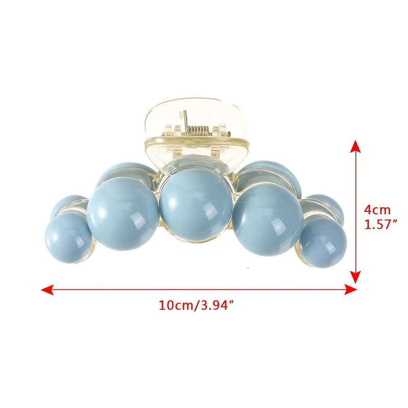 1 pz elegante fermaglio per capelli a forma di palla lucida - fermaglio per coda di cavallo antiscivolo a forma di artiglio di squalo per donne e ragazze_voghion.com