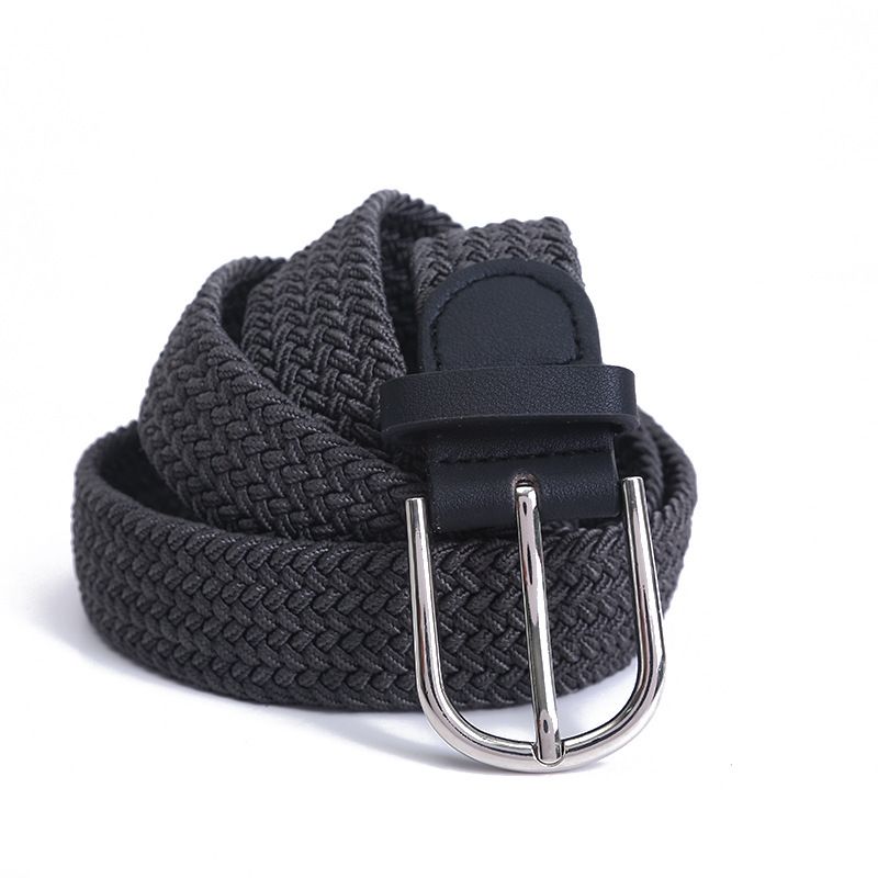 Hai bisogno di una fascia da uomo in cotone, larga senza buchi, una cintura per giovani e di mezza età, una cintura in tela intrecciata per studenti_voghion.com
