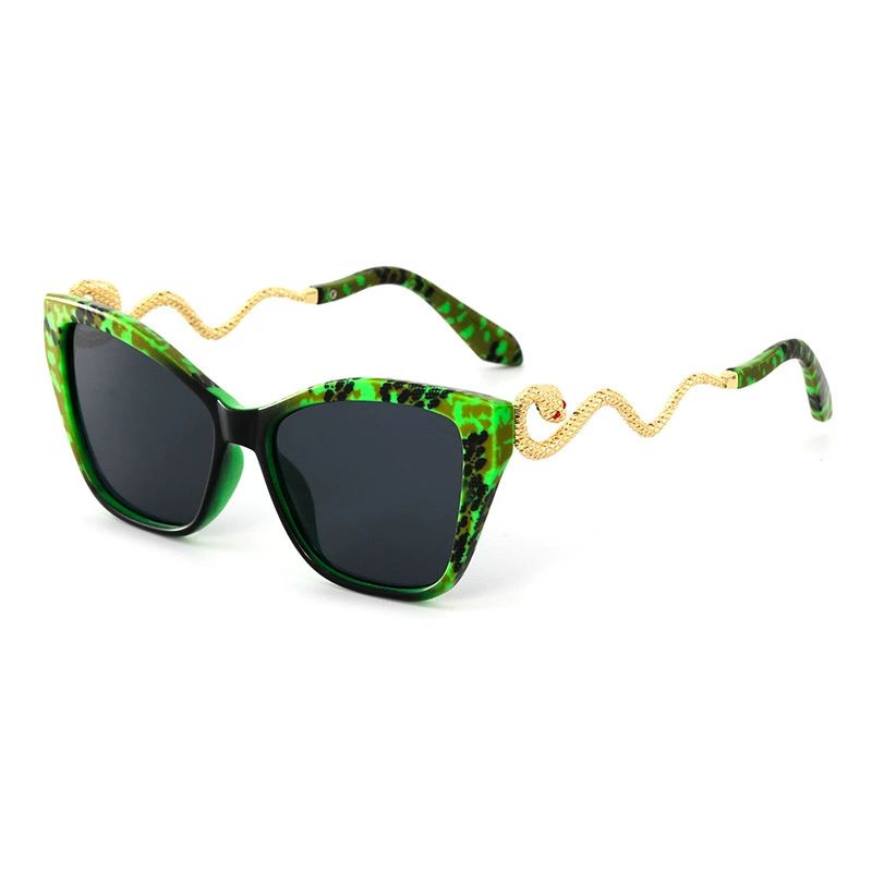 New Trade Design Snake Arm Metal Cat Eye Party Sunglasses_voghion.com