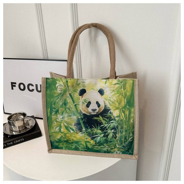 Ethnic Style Cartoon Elephant Xishuangbanna Tourism Handbag, Women's Shoulder Bag, Embroidered Canvas Bag_voghion.com