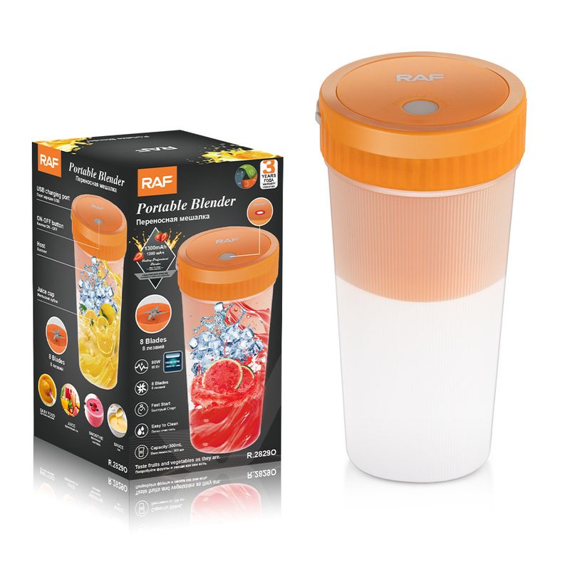 RAF EU/US Portable Multifunctional Juicer - USB Rechargeable Cup Electric Fruit Blender_voghion.com