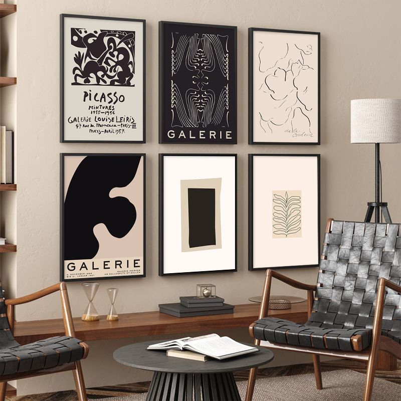 Artistic Abstract Decorative Simple Modern Living Room Geometric Background Canvas Nordic Morandi Color Poster Painting_voghion.com