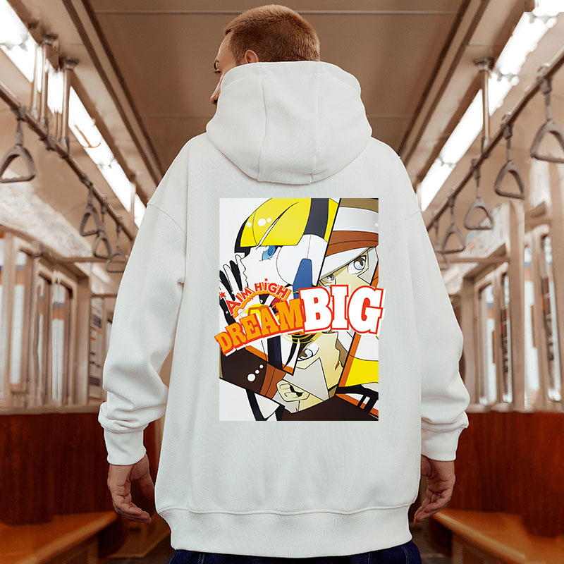 Kapuzenpullover für Herrenbekleidung und bequemer, lässiger Fleece-Kapuzenpullover mit Aufdruck_voghion.com