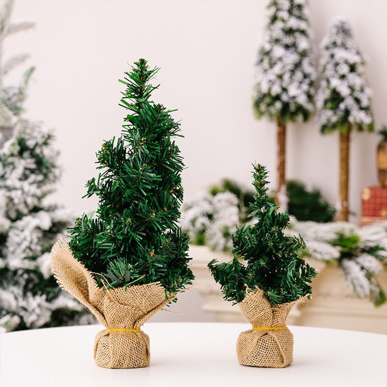 Ziemassvētku dekoratīvs mini eglīšu audums Ziemassvētku eglīšu stieņu rotājumi 30 cm Ziemassvētku eglītes darbvirsmas rotājumi_voghion.com