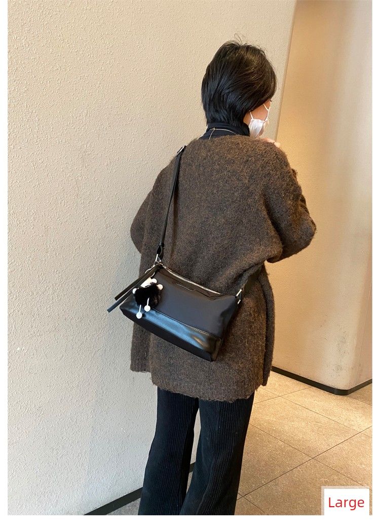 Fall And Winter Multi-Layer Crossbody Abrasion Resistant Waterproof Outdoor Women's Nylon Cloth Minimalist Korean-Style_voghion.com