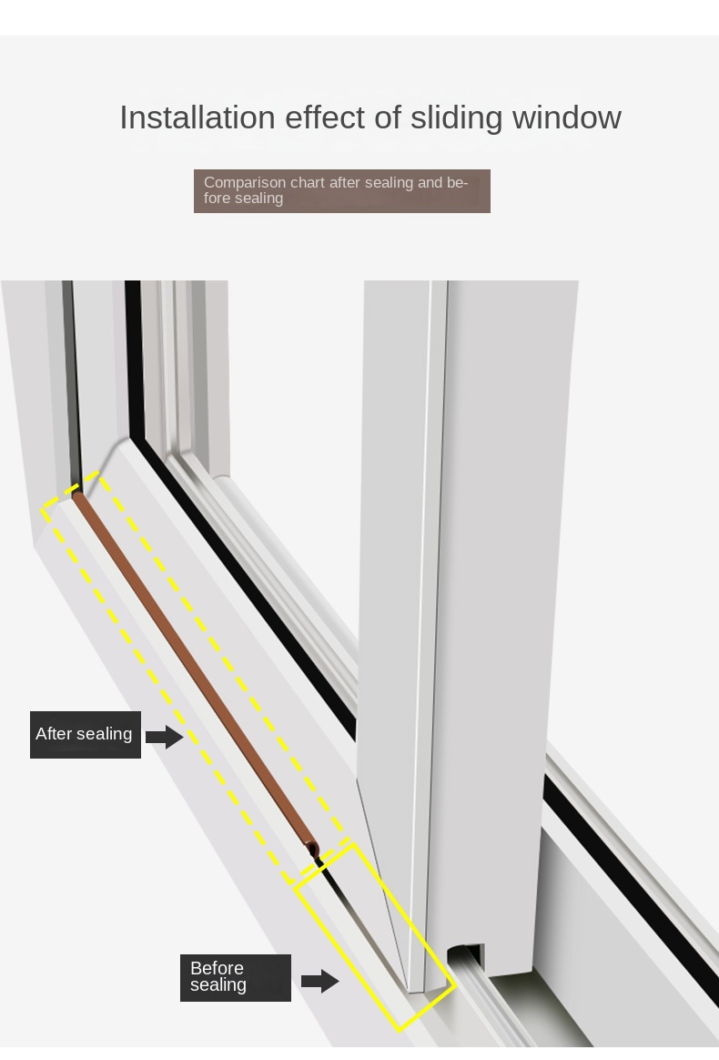 10m DIEP Type Door Weather Strip Self Adhesive Rubber Seal Foam Tape Glass Window Dustproof Soundproof Insulation Sealing Strip_voghion.com