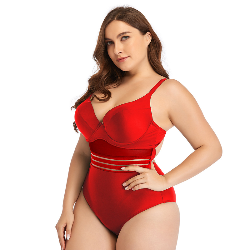 Maillot de bain une pièce sexy en maille, dos nu, amincissant, pour femmes_voghion.com