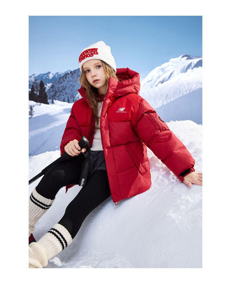 Kids' Thick Puffer Jacket With Hood – Stylish Color-Block Winter Coat For Boys & Girls (Gray/Black/Lavender/Red)_voghion.com