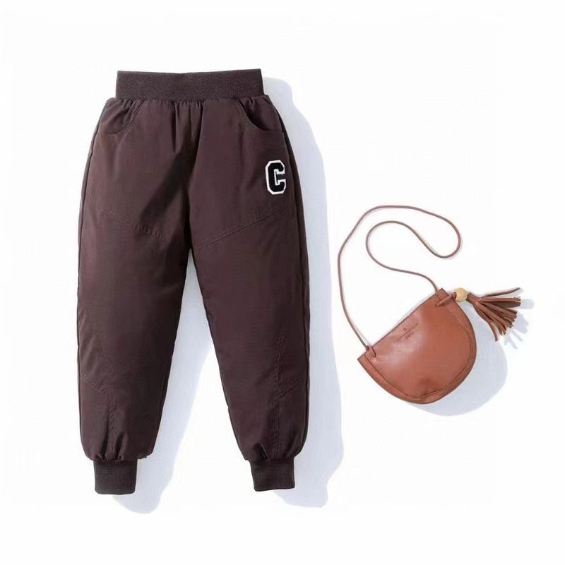 Pantaloni invernali per bambini – Pantaloni da neve spessi e caldi foderati in pile per ragazzi e ragazze (altezza 110-160 cm)_voghion.com