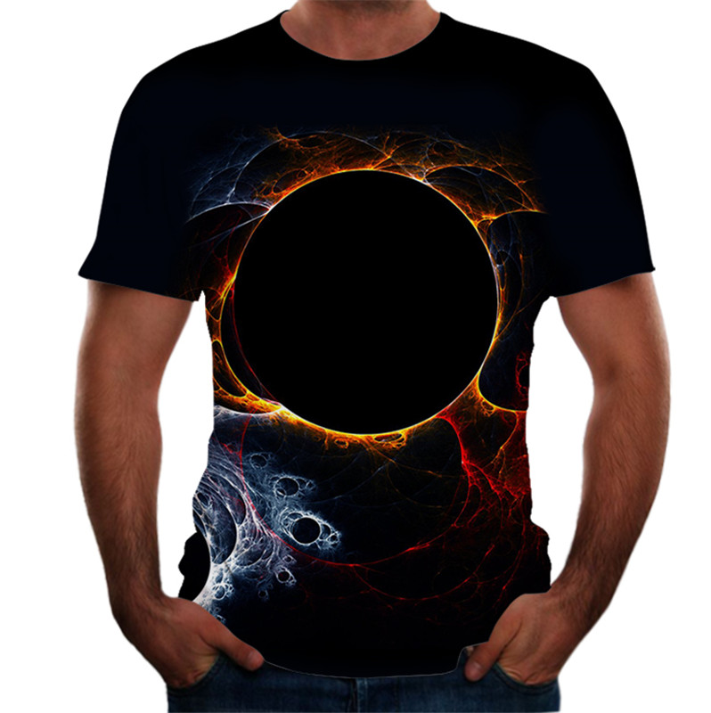 2023 summer T-shirt new 3d digital printed street trend men's thin 3d t short-sleeved shirt_voghion.com