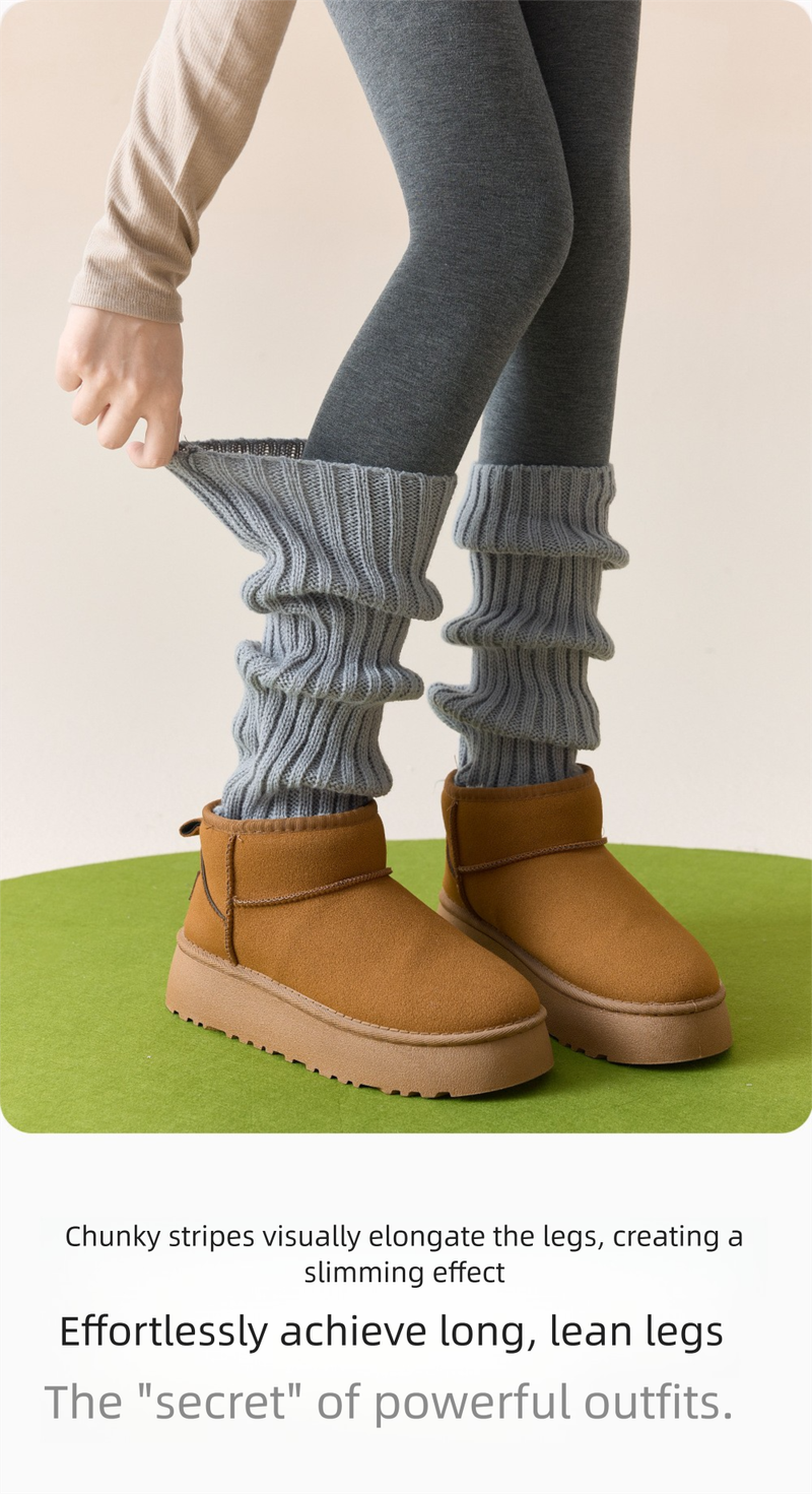 for Women, Slouch Autumn And Winter, Pair With Loafers, JK Leg Warmers, Calf Socks, Slimming Y2K Hot Girl Knitted Socks_voghion.com