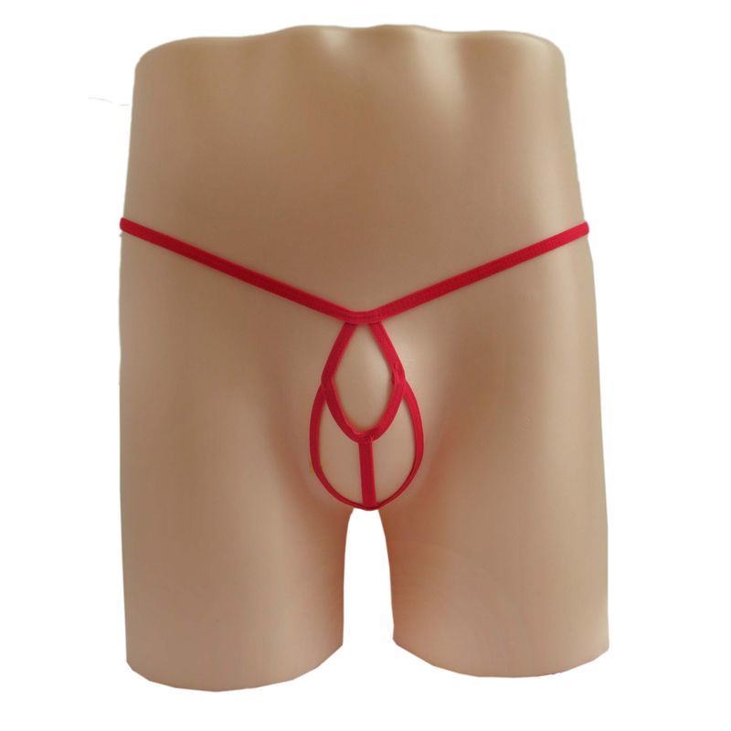 Dessous Mini Badeanzug Bademode Unterwäsche Männer Sexy Tanga Dreipunkt Bikini Badehose T-förmige Höschen_voghion.com
