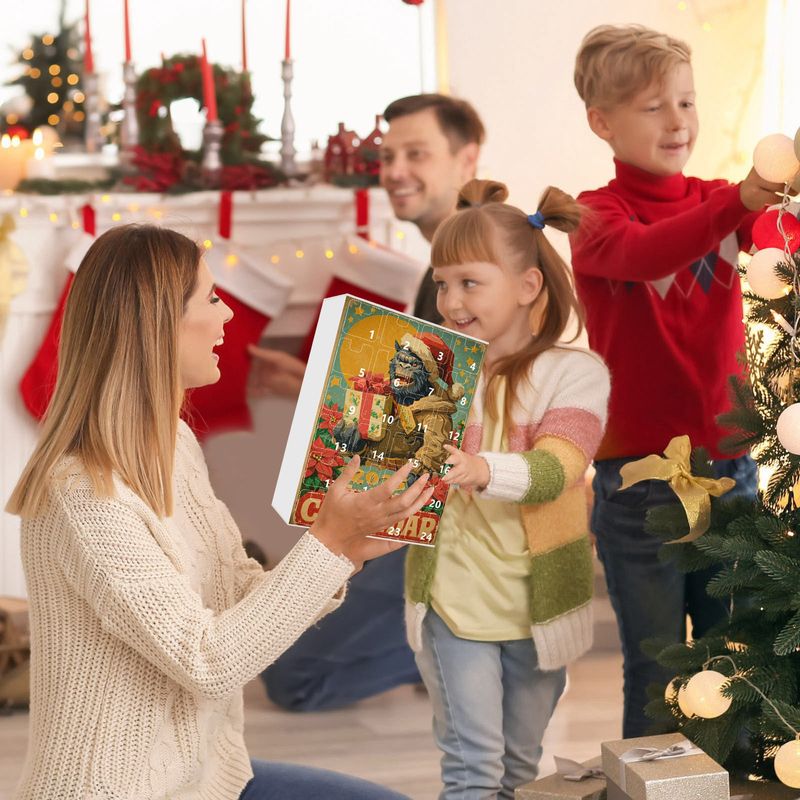 Perfect Christmas: Christmas Ape Man Advent Calendar Blind Box, Holiday Decorations, Christmas Blind Boxes_voghion.com