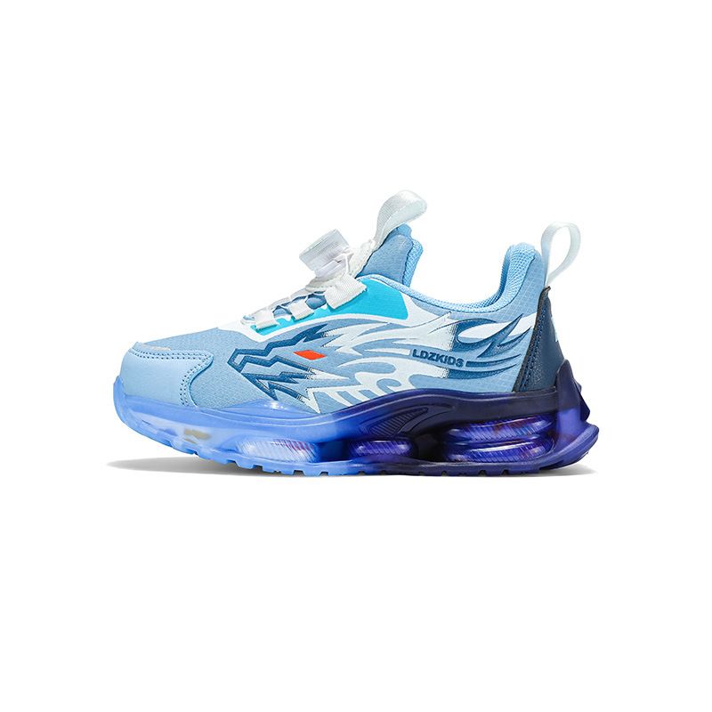 PLUS Boys' Spring Mesh Breathable New Children's Soft Sole Air Cushion Sports Basketball Shoes Running Trend_voghion.com