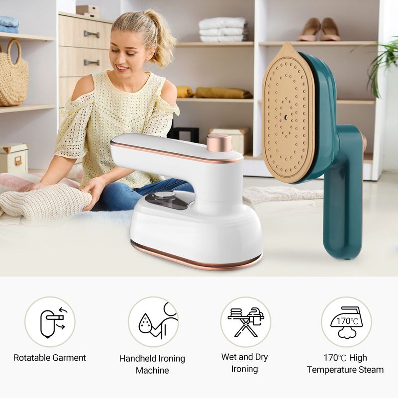 Mini Garment Steamer Dampfbügeleisen Handheld Tragbare Heimreisen Für Kleidung Bügeln Nass Trocken Bügelmaschine_voghion.com