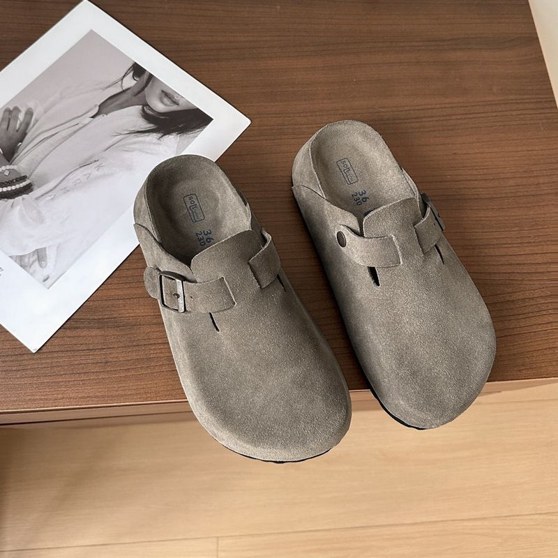 Unlabeled~~ Wanke Live Group Purchase Lazy One-Step Thick-Soled Birken Shoes For Women Height Increasing Comfortable_voghion.com